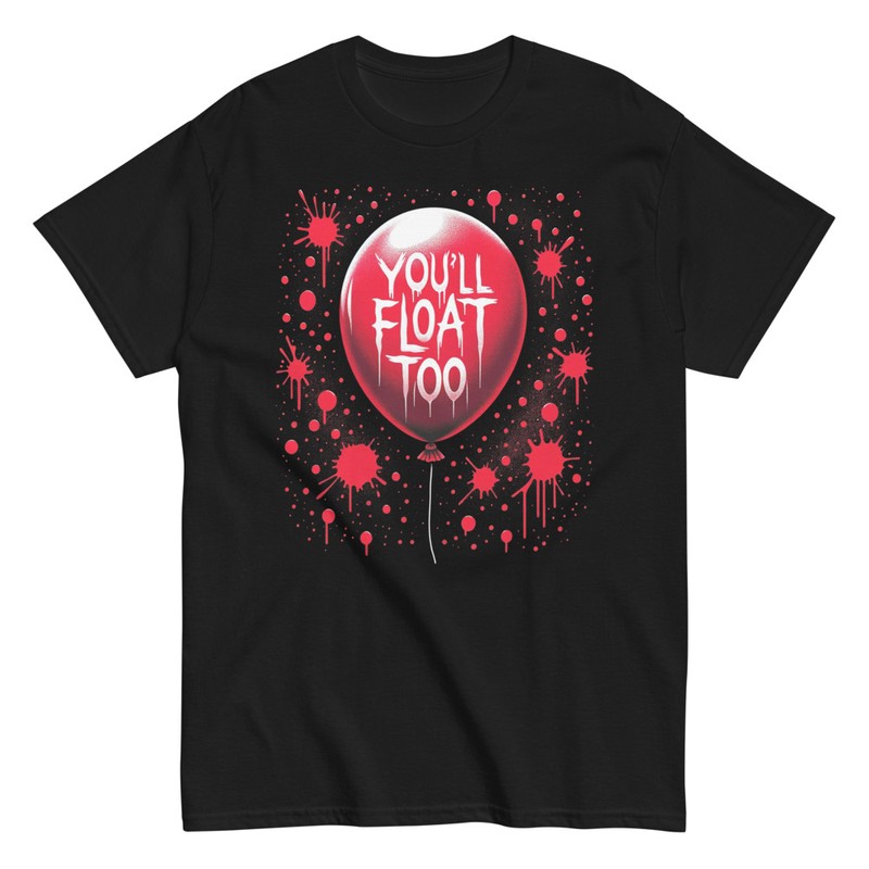 T-shirts: Graphic Tee with IT Balloon Design