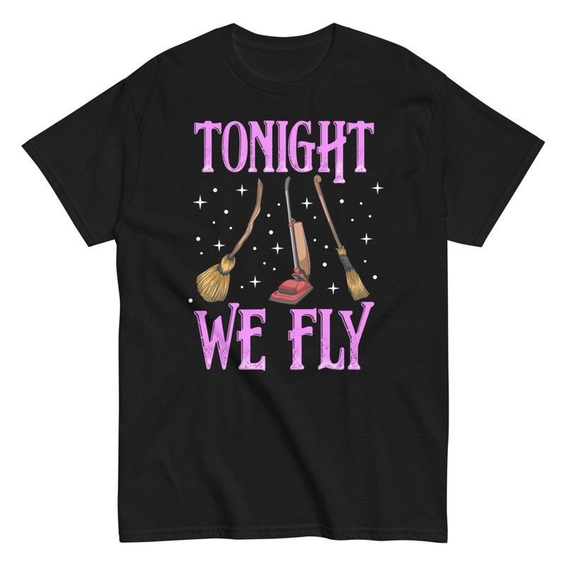 T-shirts: Tonight We Fly Witchy Design