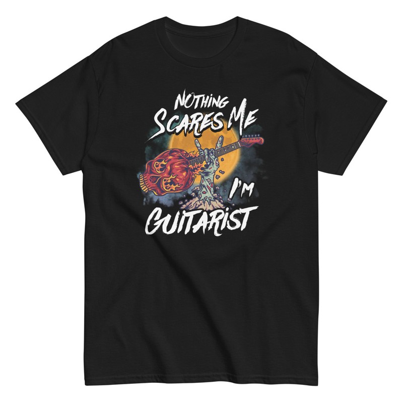 T-shirts: Fearless Guitarist Halloween Design