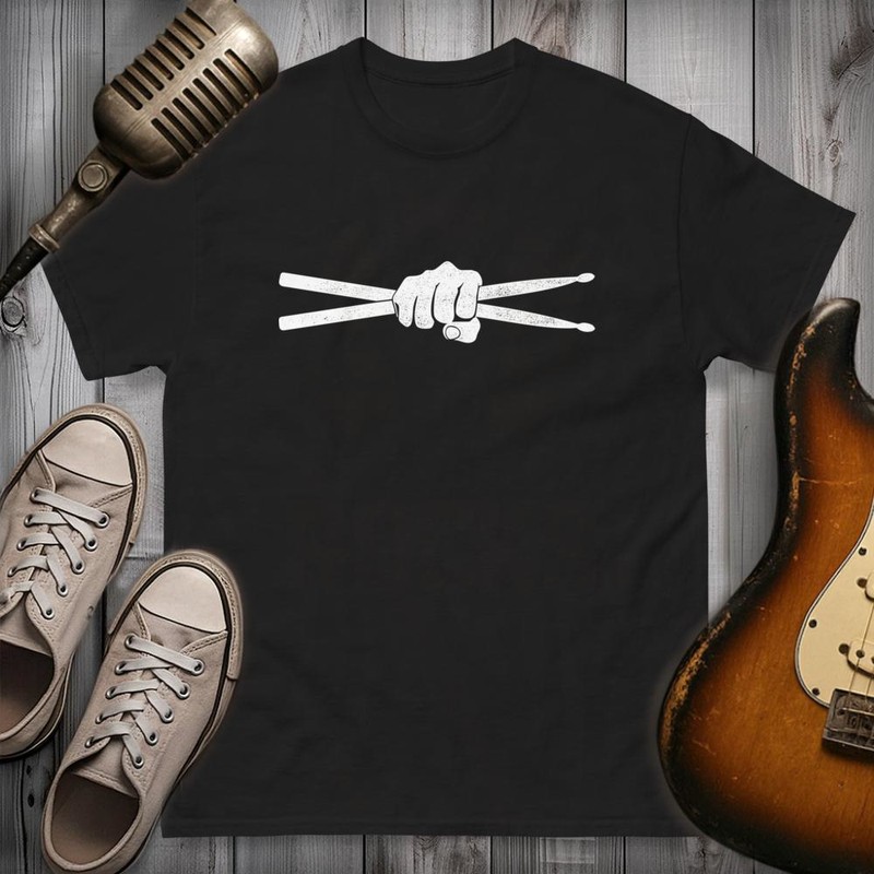 T-shirts: Fist Holding Drumsticks