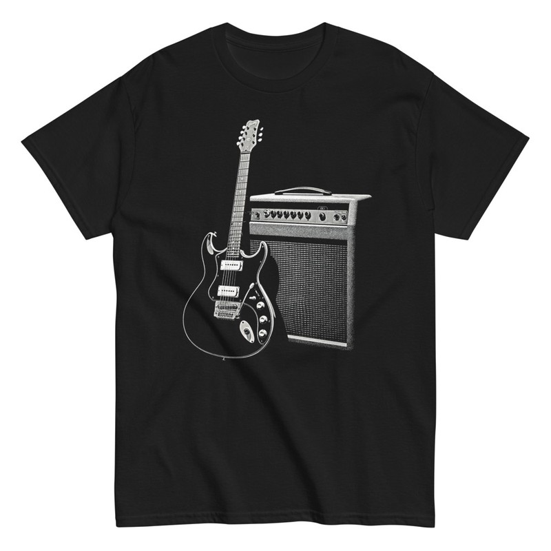 T-shirts: Rock Electric Guitar and Amplifier