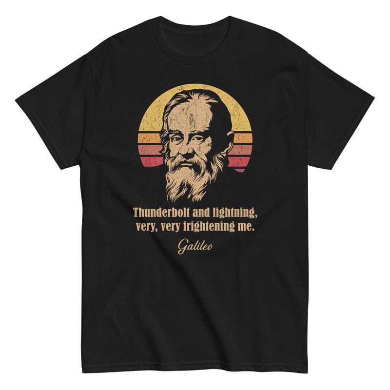 Thunderbolt Lightning Very Frightening Me Galileo Tshirt T-Shirt