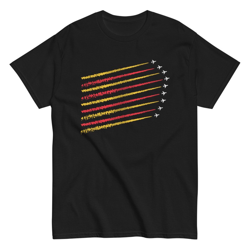 T-shirts: Planes Forming the Flag of Spain
