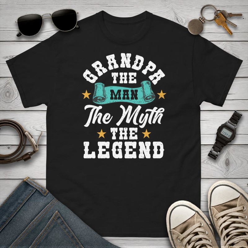 T-shirts: Grandpa The Man The Myth The Legend