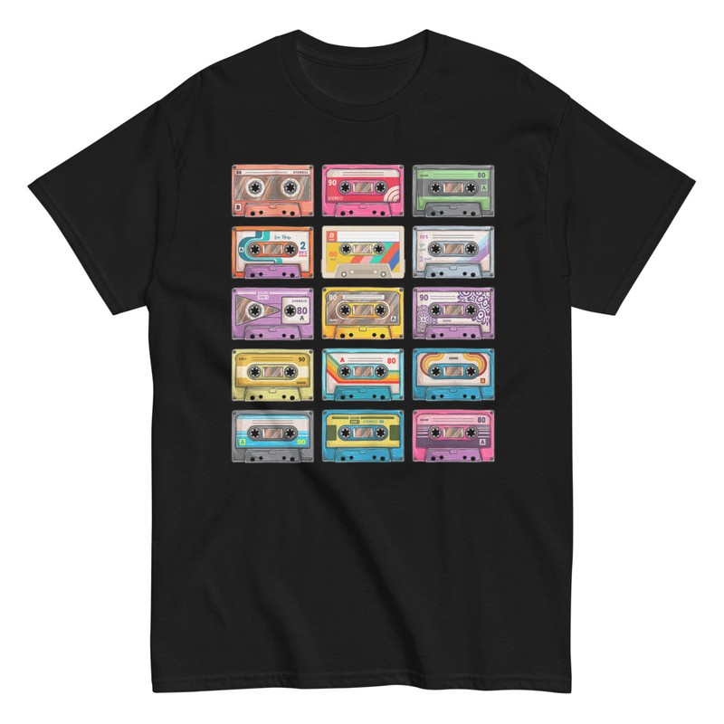 T-shirts: Retro Cassette Tapes