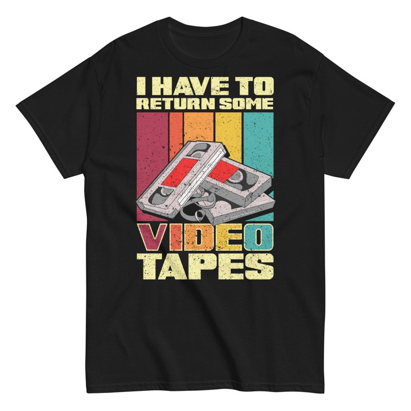 T-shirts: Return Video Tapes Retro