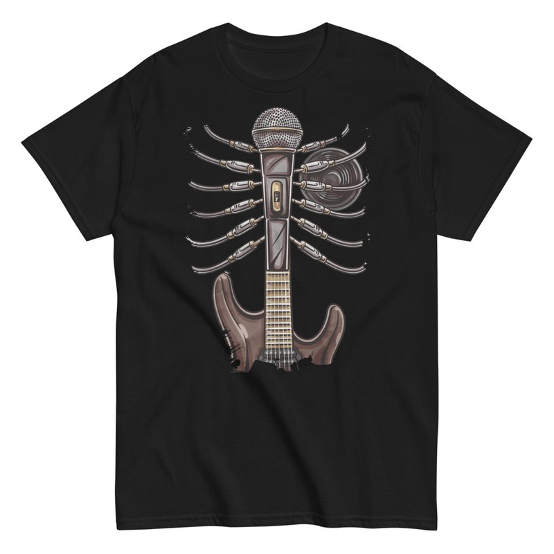 T-shirts: Electric Guitar and Microphone Rock