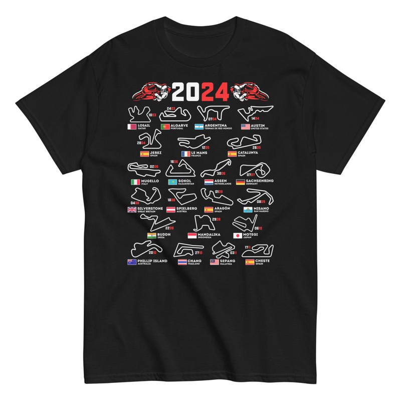 T-shirts: MotoGP Circuits Calendar 2024