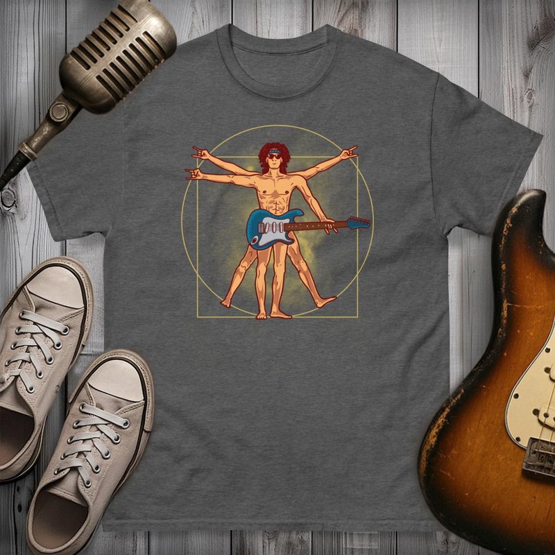 T-shirts: Vitruvian Man Guitarist