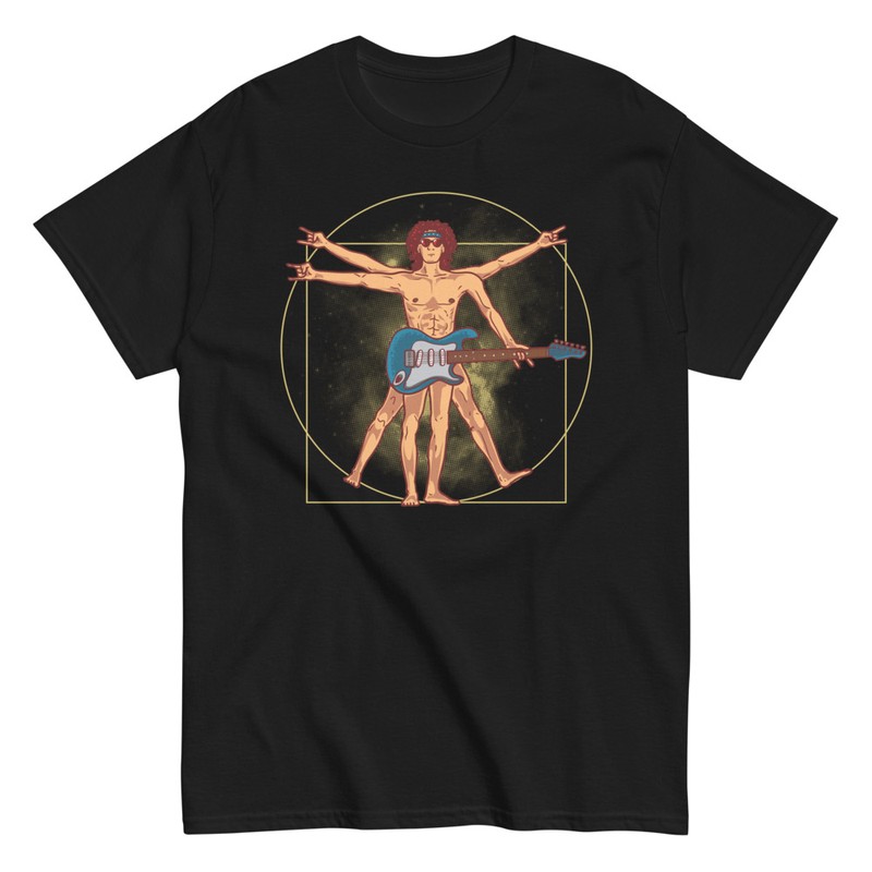 T-shirts: Vitruvian Man Guitarist