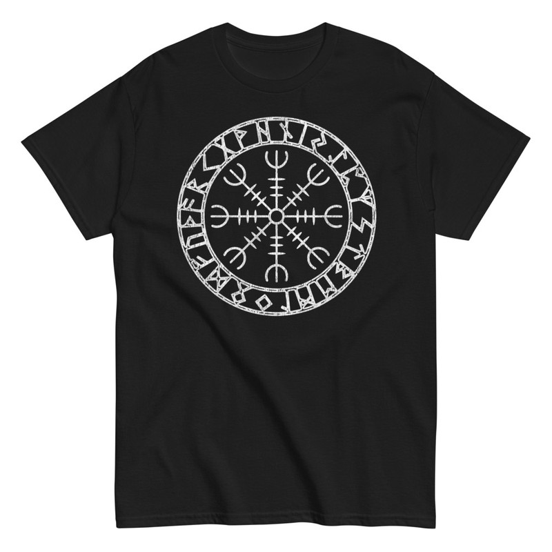 T-shirts: Viking Runes Tribal Circle