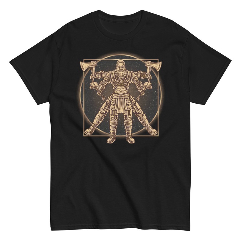 T-shirts: Viking Vitruvian Man