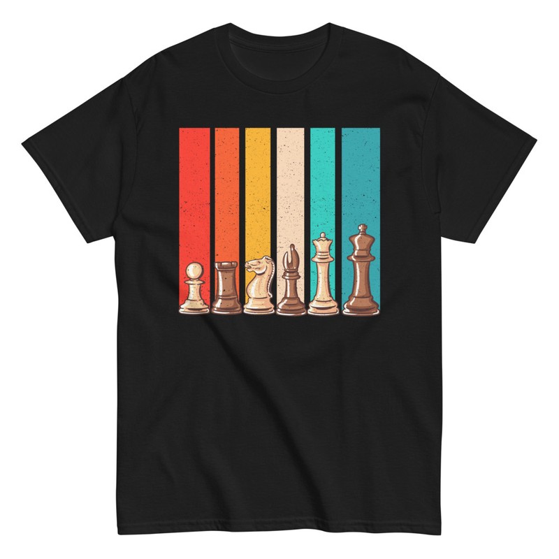 T-shirts: Retro Vintage Chess Pieces
