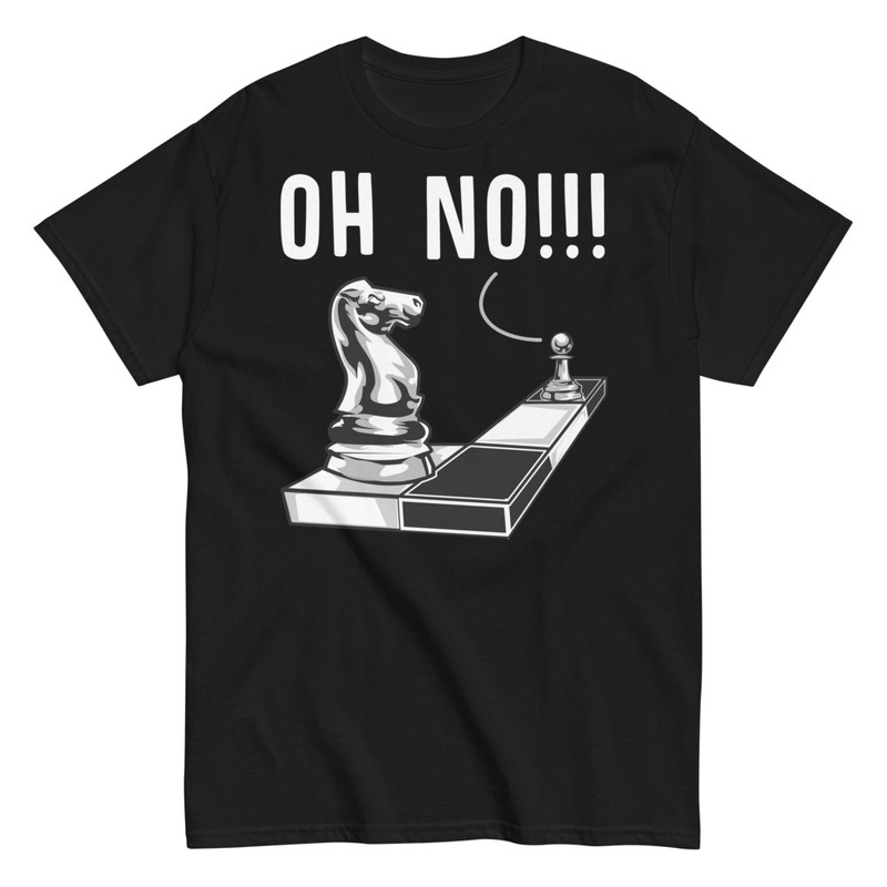 T-shirts: Knight Threatens the Pawn