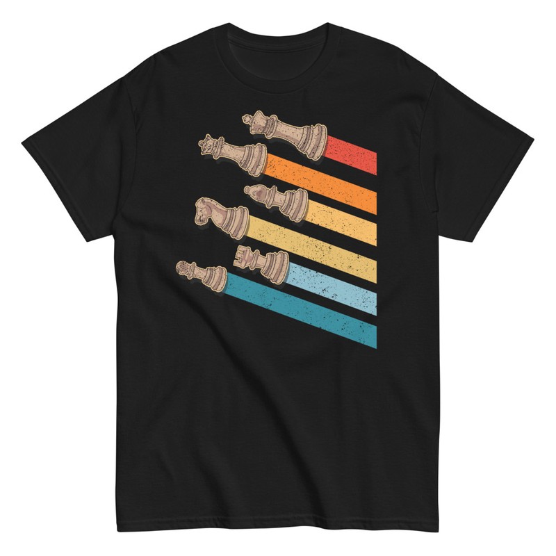T-shirts: Chess Pieces and Vintage Lines