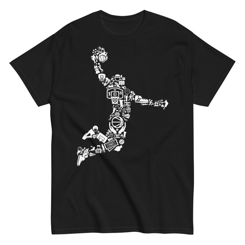 T-shirts: Player Silhouette with Icons
