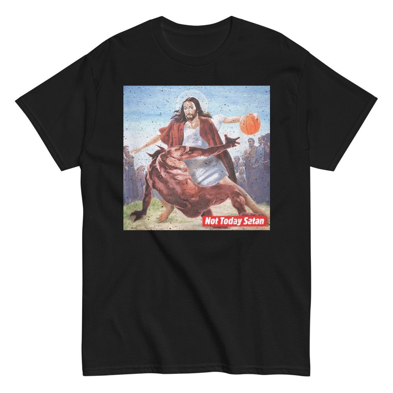 T-shirts: Jesus vs Satan Basketball