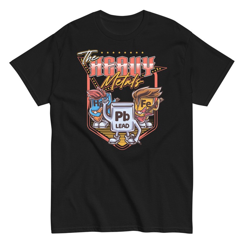 T-shirts: The Heavy Metals Band Chemistry