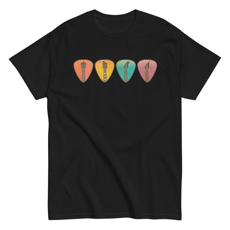 T-shirts: Vintage Guitar Picks