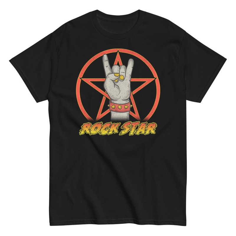 T-shirts: Rock Star Pentagram and Punk Hand
