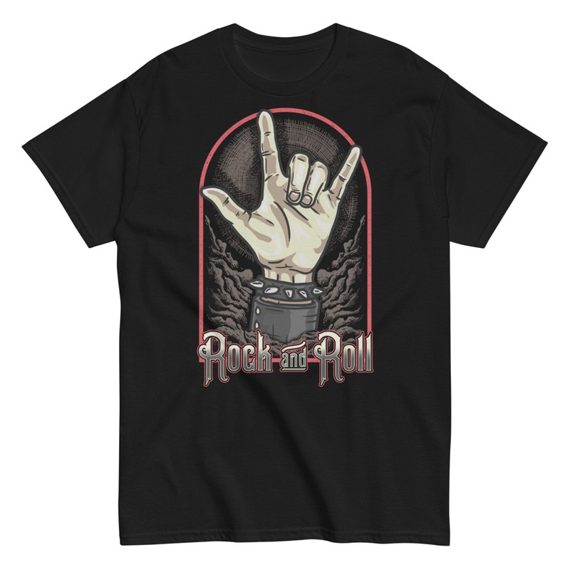 T-shirts: Rock and Roll Horns Hand