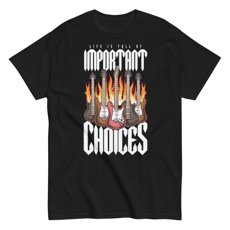 T-shirts: Guitars and Important Choices
