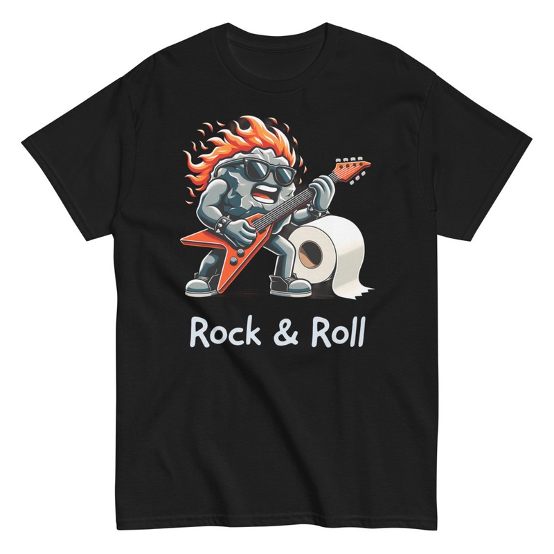 T-shirts: Rock Guitarist Rock and Toilet Paper