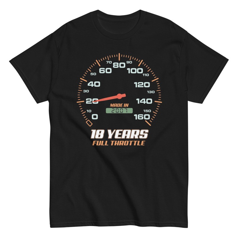 T-shirts: 18 Birthday Gift 18 Years Full Throttle