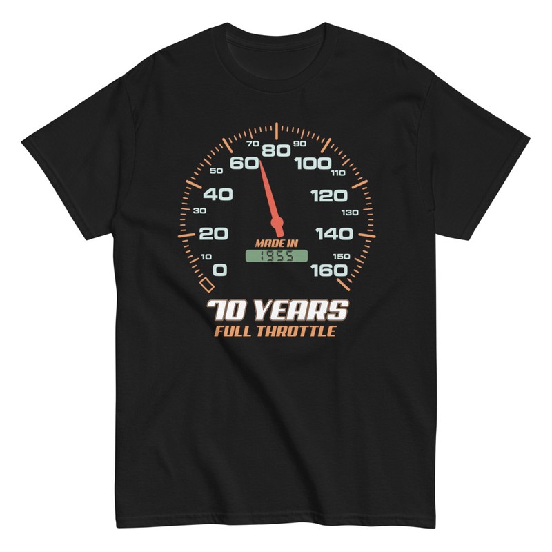 T-shirts: 70 Birthday Gift 70 Years Full Throttle