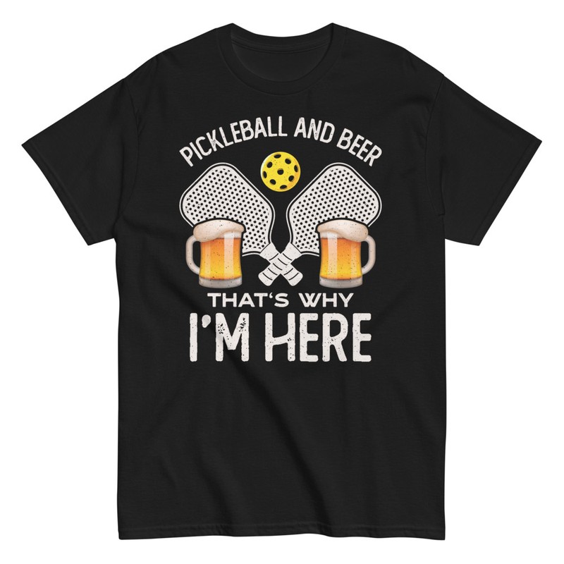 T-shirts: Pickleball & Beer Fun Gift
