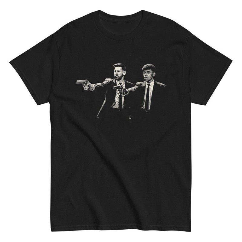 T-shirts: Messi Yamal Pulp Fiction FC Barcelona