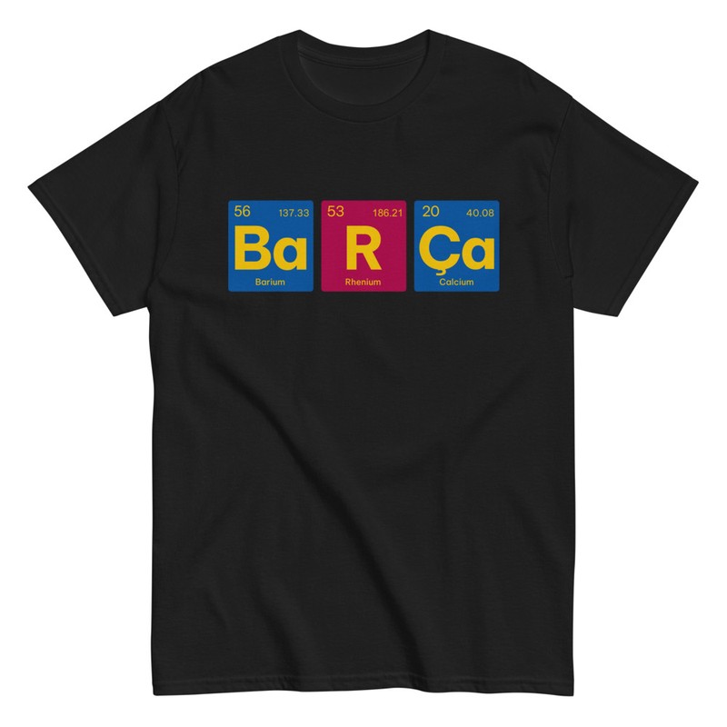 T-shirts: Chemical Symbols Barça