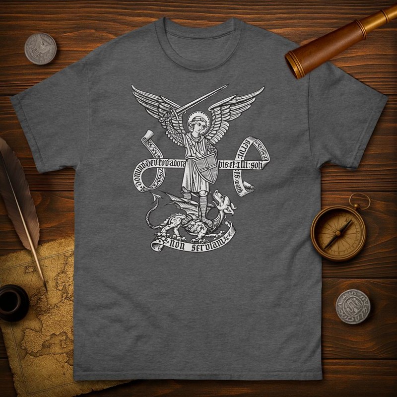 T-shirts: Saint Michael: Protector in Latin