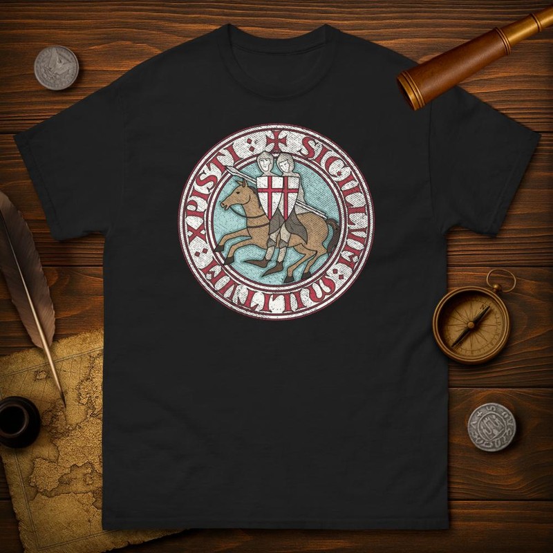 T-shirts: Sigillum Militum Xpisti: Templar Emblem