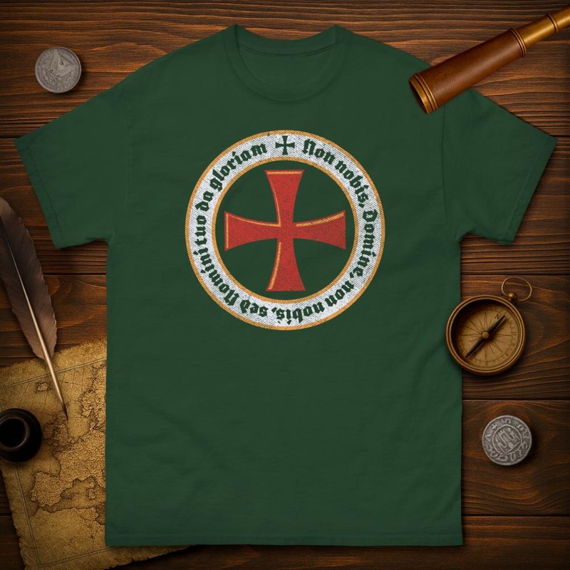 T-shirts: Non Nobis Domine: Templar Emblem