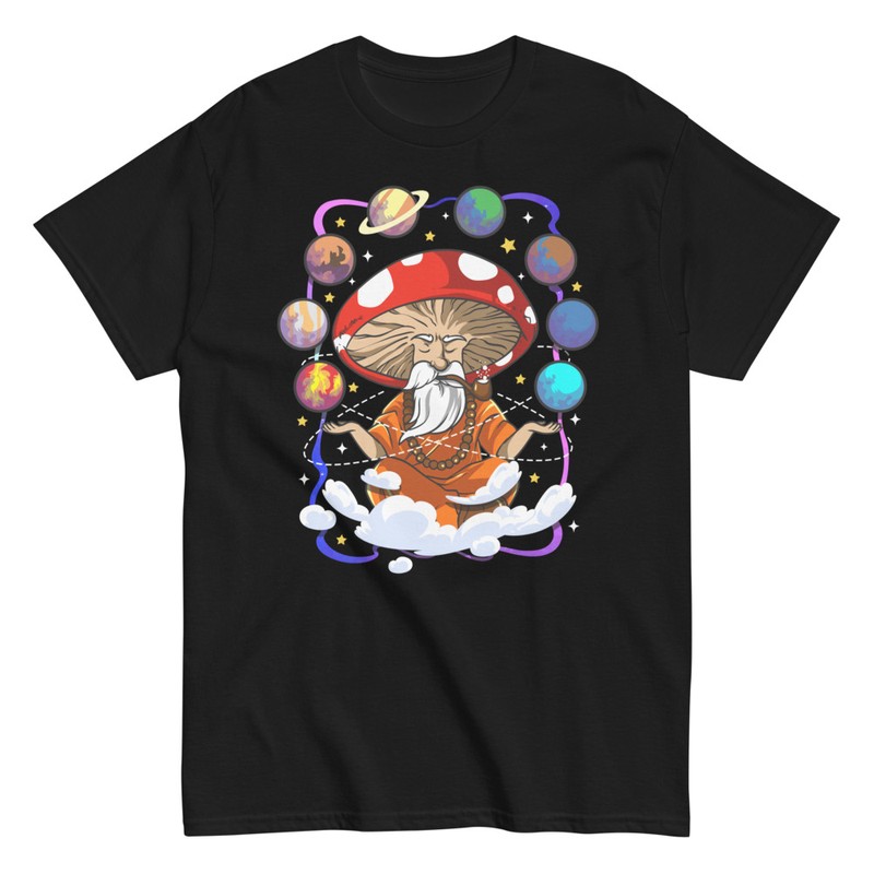 T-shirts: Cosmic Monk: Psychedelic Wisdom