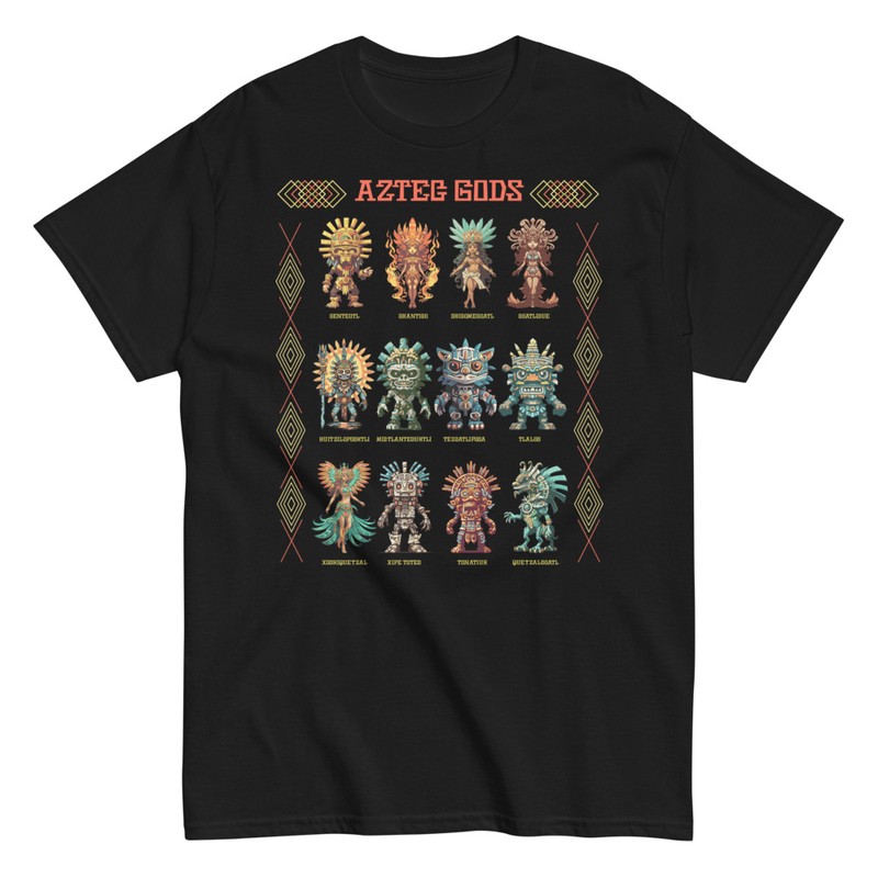 T-shirts: Aztec Mythology Gods