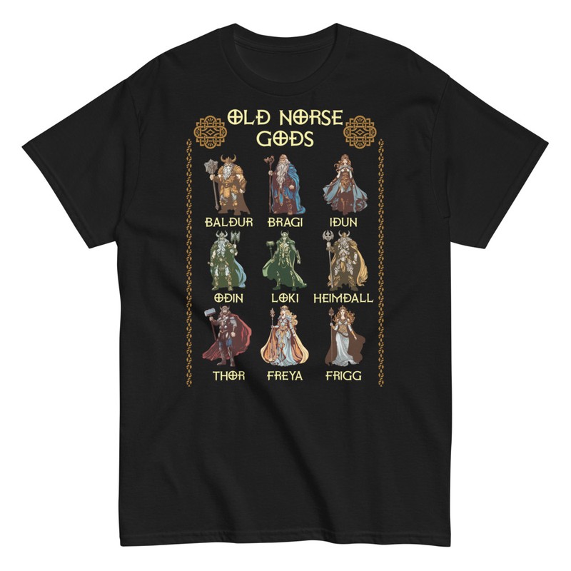 T-shirts: Old Norse Viking Gods