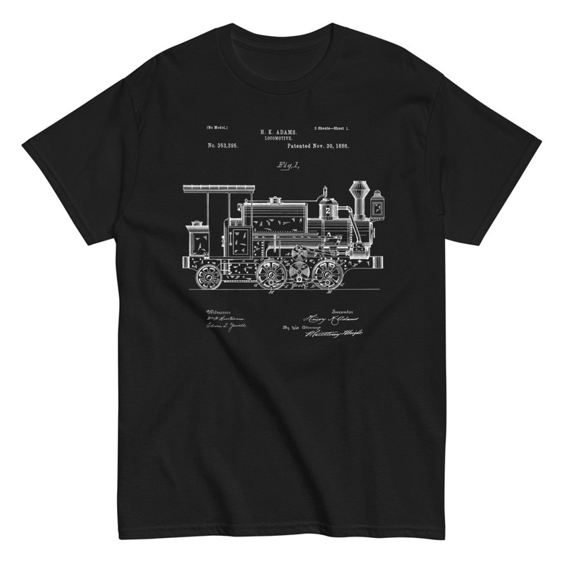 T-shirts: Steam Locomotive Patent