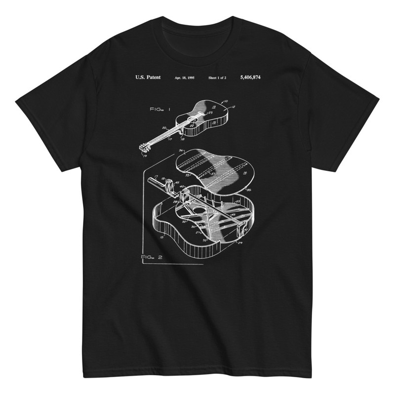 T-shirts: Acoustic Guitar Patent