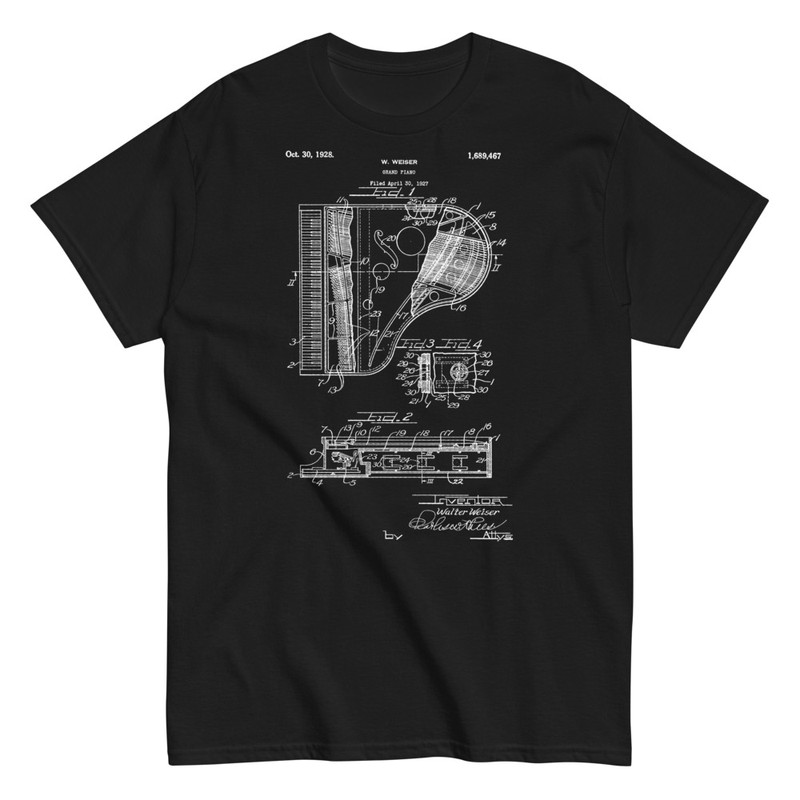 T-shirts: Grand Piano Patent