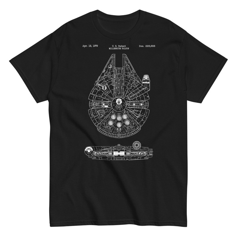 T-shirts: Millennium Falcon Patent