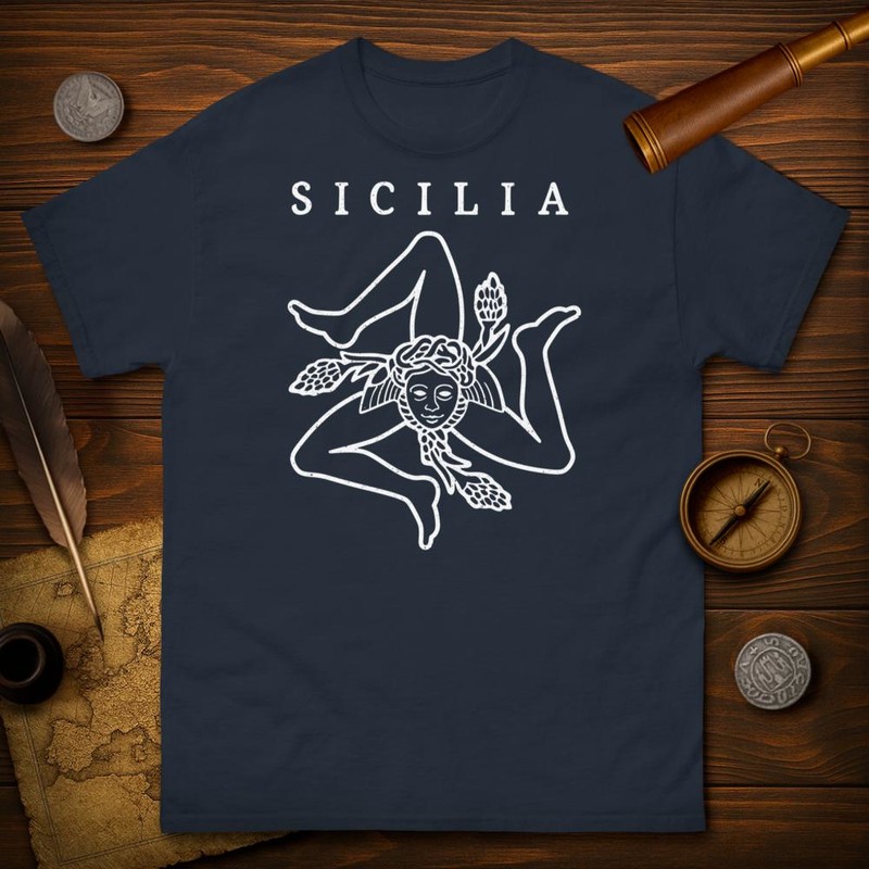 T-shirts: Sicilian Symbol Triskelion Sicilia