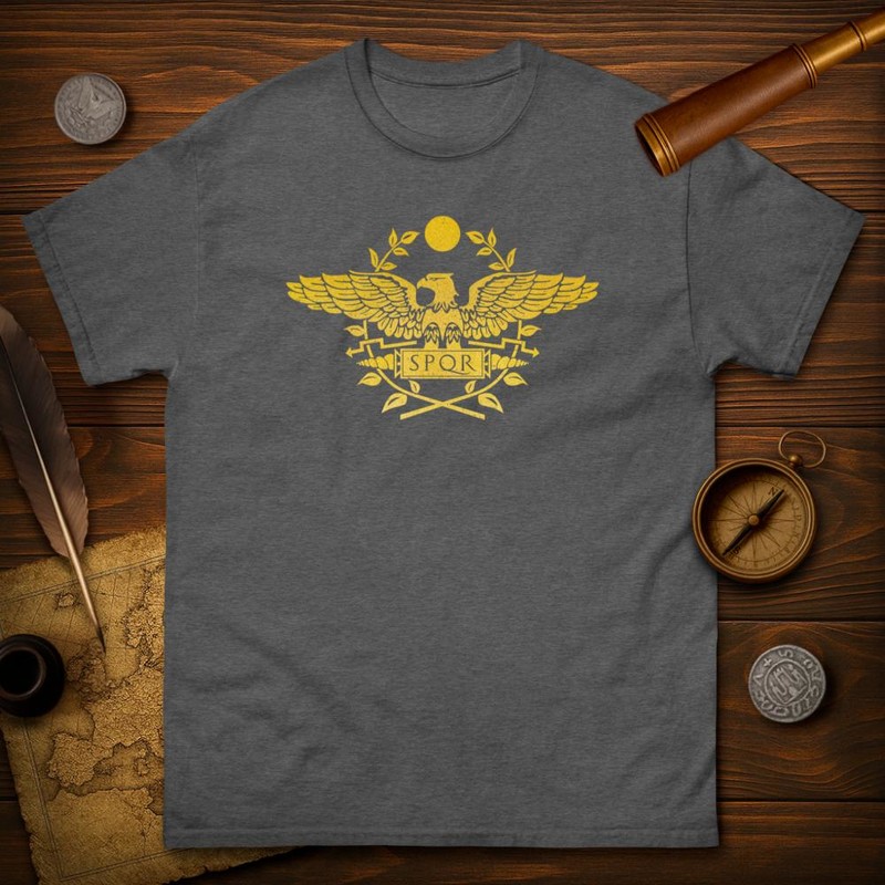T-shirts: SPQR Eagle and Laurel Crown