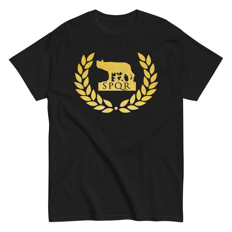 T-shirts: SPQR She-Wolf and Laurel Wreath