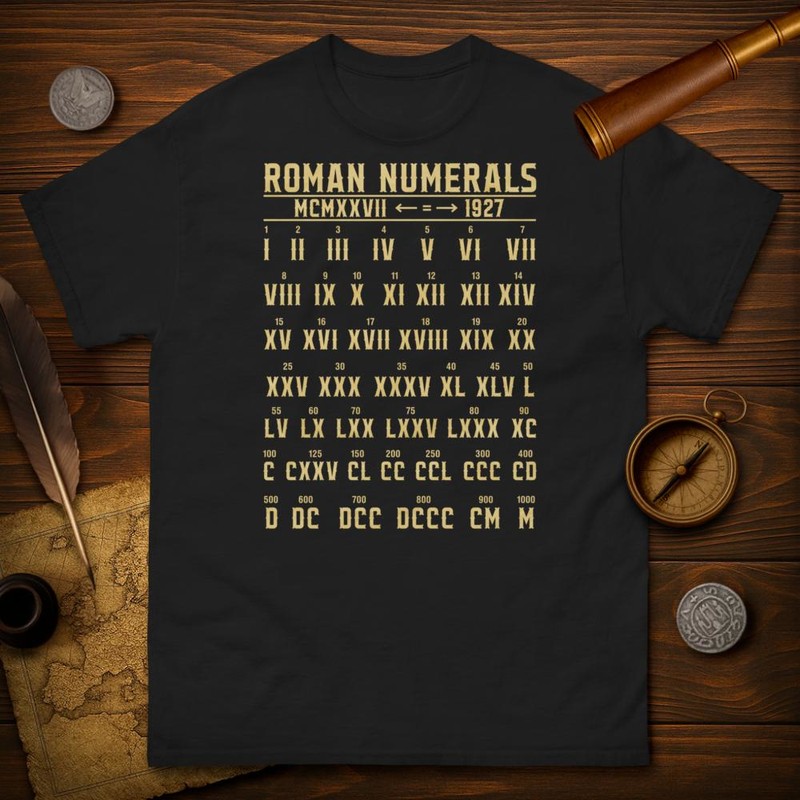 T-shirts: Roman Numerals Ancient Culture