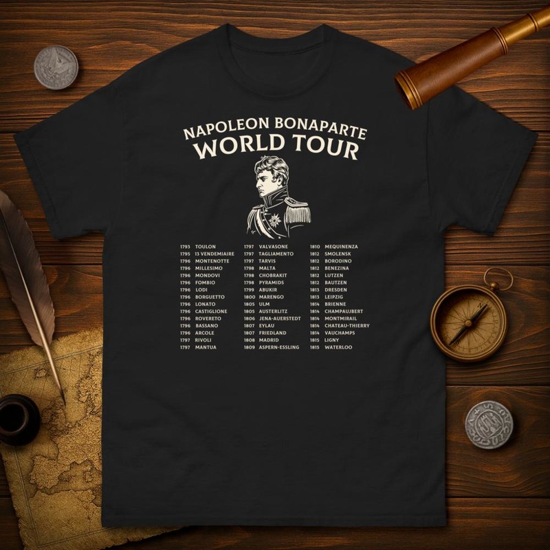 T-shirts: Napoleon Bonaparte World Tour