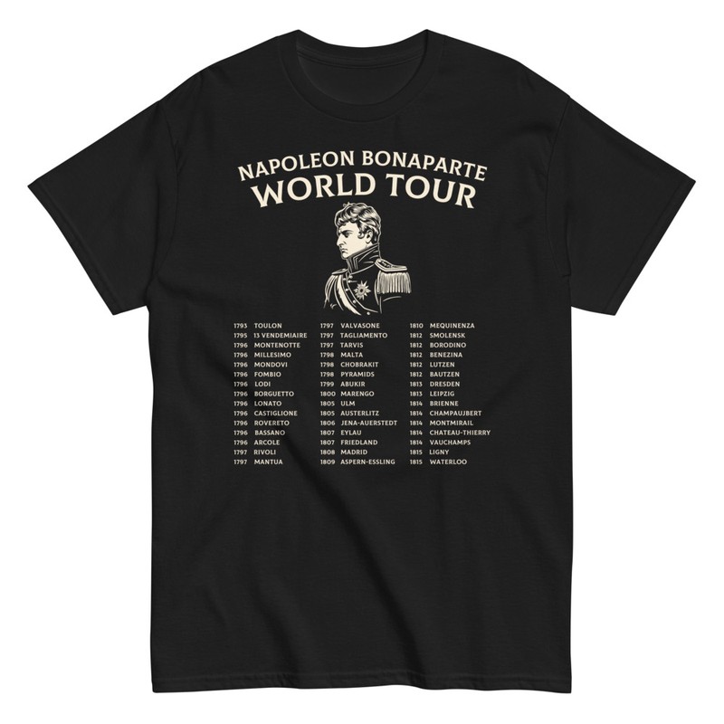 T-shirts: Napoleon Bonaparte World Tour