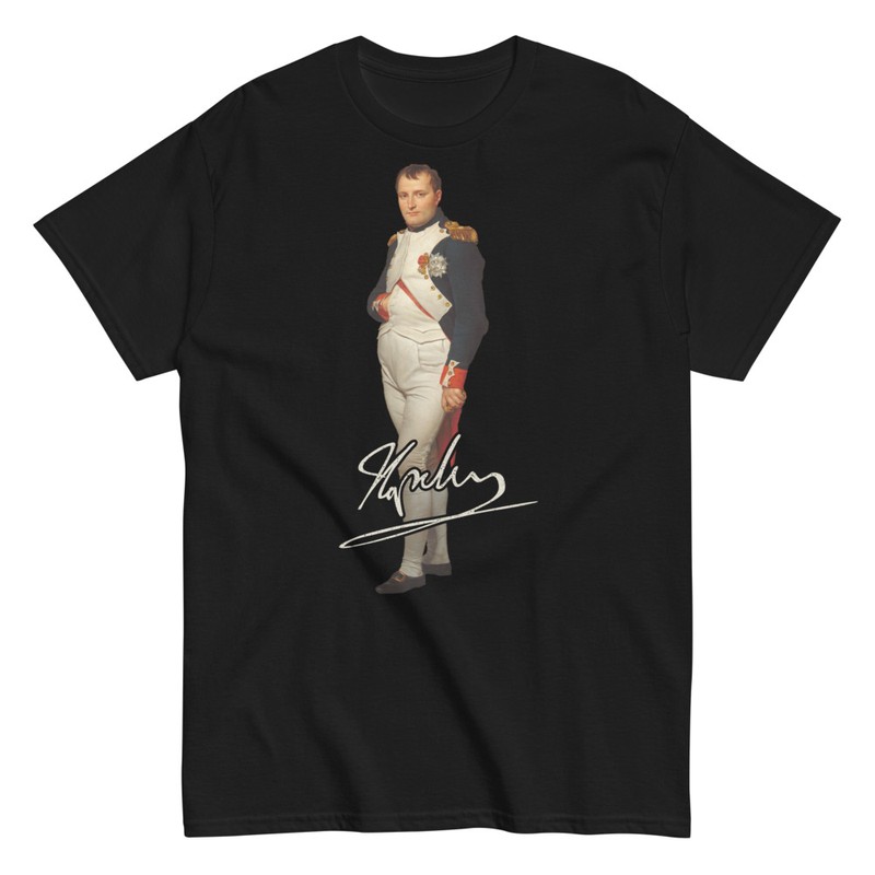 T-shirts: Napoleon Bonaparte Portrait and Signature
