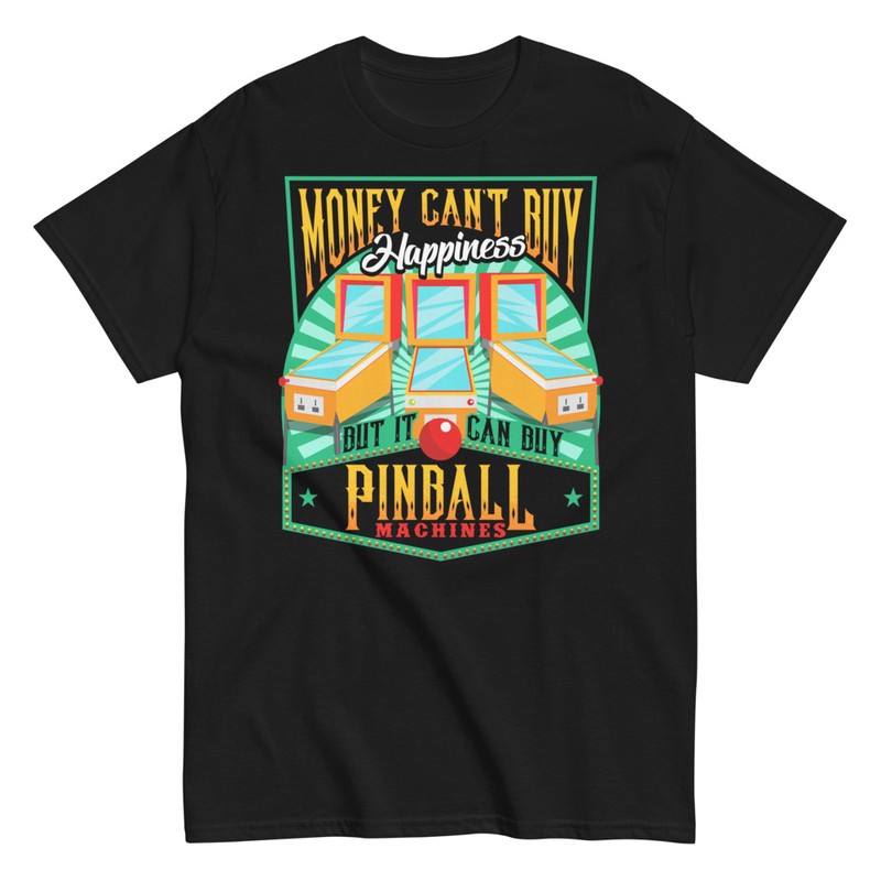 T-shirts: Pinball Happiness Arcade Machine